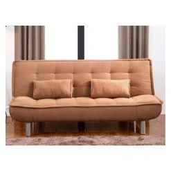 Vente-unique Canapé Convertible Clic-clac MISHAN En Tissu - Caramel -Magasin Joss & Main canape 165455