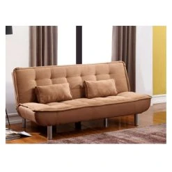 Vente-unique Canapé Convertible Clic-clac MISHAN En Tissu - Caramel -Magasin Joss & Main canape 165459