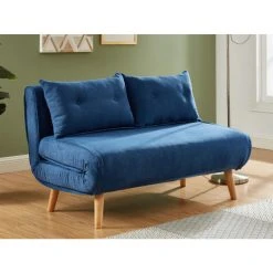 Vente-unique Canapé 2 Places Convertible En Tissu VALERIO - Bleu 7 Vente-unique Canapé 2 Places Convertible En Tissu VALERIO - Bleu -Magasin Joss & Main canape 2 places convertible en tissu valerio bleu 8238593 20994041 1140x1140