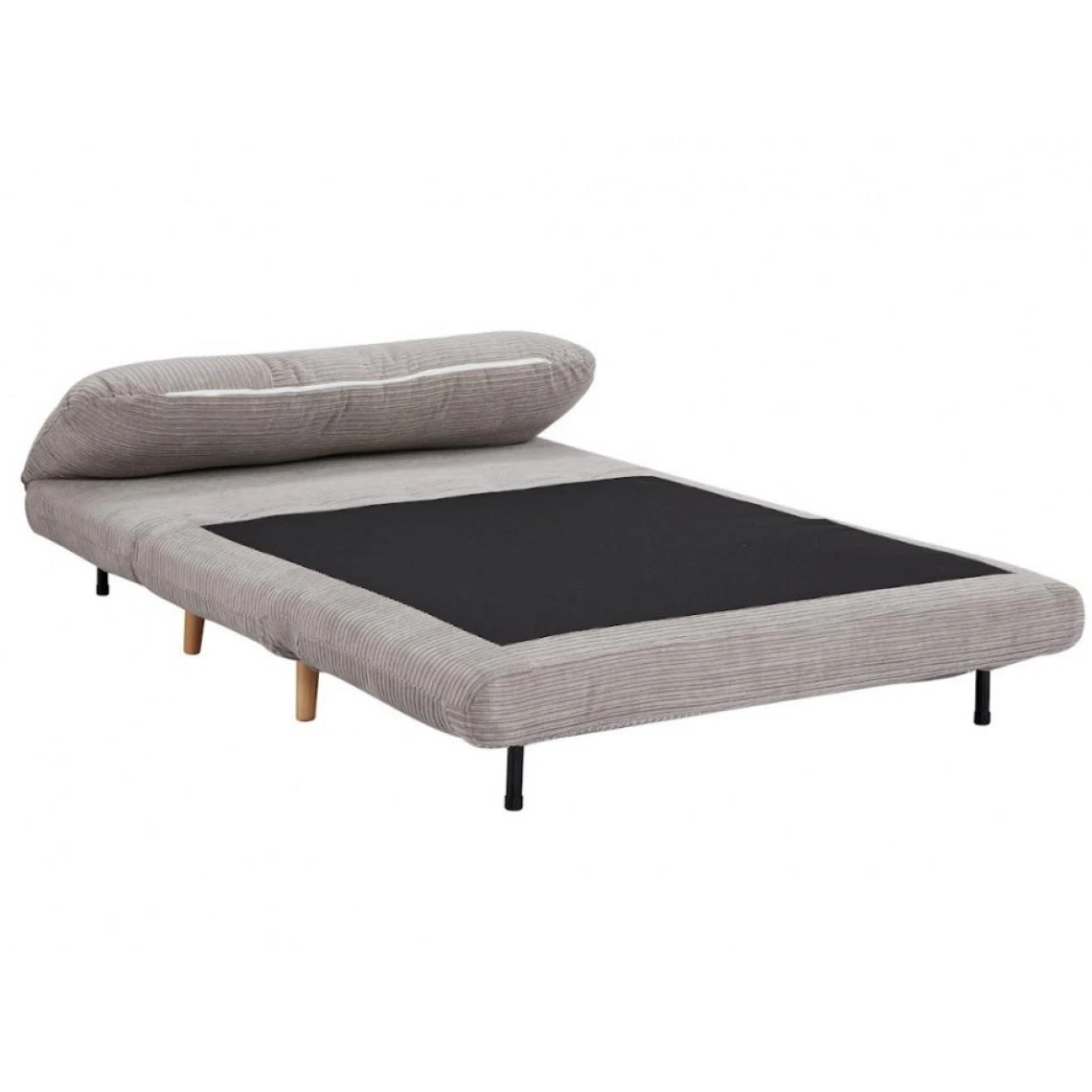 Vente-unique Canapé 2 Places Convertible En Velours Côtelé PALULA - Gris Clair 5 Vente-unique Canapé 2 Places Convertible En Velours Côtelé PALULA - Gris Clair – Image 5