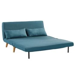 Vente-unique Canapé 2 Places Convertible POSIO En Tissu - Bleu -Magasin Joss & Main canape 2 places convertible posio en tissu bleu 8237801 20990319 1140x1140