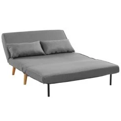 Vente-unique Canapé 2 Places Convertible POSIO En Tissu - Gris -Magasin Joss & Main canape 2 places convertible posio en tissu gris 8238279 20992549 1140x1140