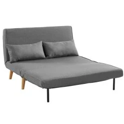 Vente-unique Canapé 2 Places Convertible POSIO En Tissu - Gris -Magasin Joss & Main canape 2 places convertible posio en tissu gris 8238279 20992551 1140x1140