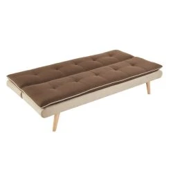 Vente-unique Canapé 3 Places Convertible Clic-clac En Tissu MOUFFETARD - Marron Et... -Magasin Joss & Main canape 3 places convertible clic clac en tissu mouffetard marron et beige 8242481 21010117 1140x1140