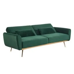 Vente-unique Canapé 3 Places Convertible Clic-clac En Velours LAUNEI - Vert Sapin 8 Vente-unique Canapé 3 Places Convertible Clic-clac En Velours LAUNEI - Vert Sapin -Magasin Joss & Main canape 3 places convertible clic clac en velours launei vert sapin 8242441 21009969 1140x1140