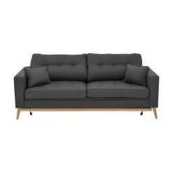 Vente-unique Canapé 3 Places Convertible En Tissu Anthracite KENZA -Magasin Joss & Main canape 3 places convertible en tissu anthracite kenza 13731580 37892522 1140x1140