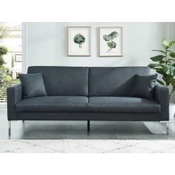 Vente-unique Canapé 3 Places Convertible En Tissu MUNIO - Anthracite 7 Vente-unique Canapé 3 Places Convertible En Tissu MUNIO - Anthracite -Magasin Joss & Main canape 3 places convertible en tissu munio anthracite 8239959 21000439 1140x1140