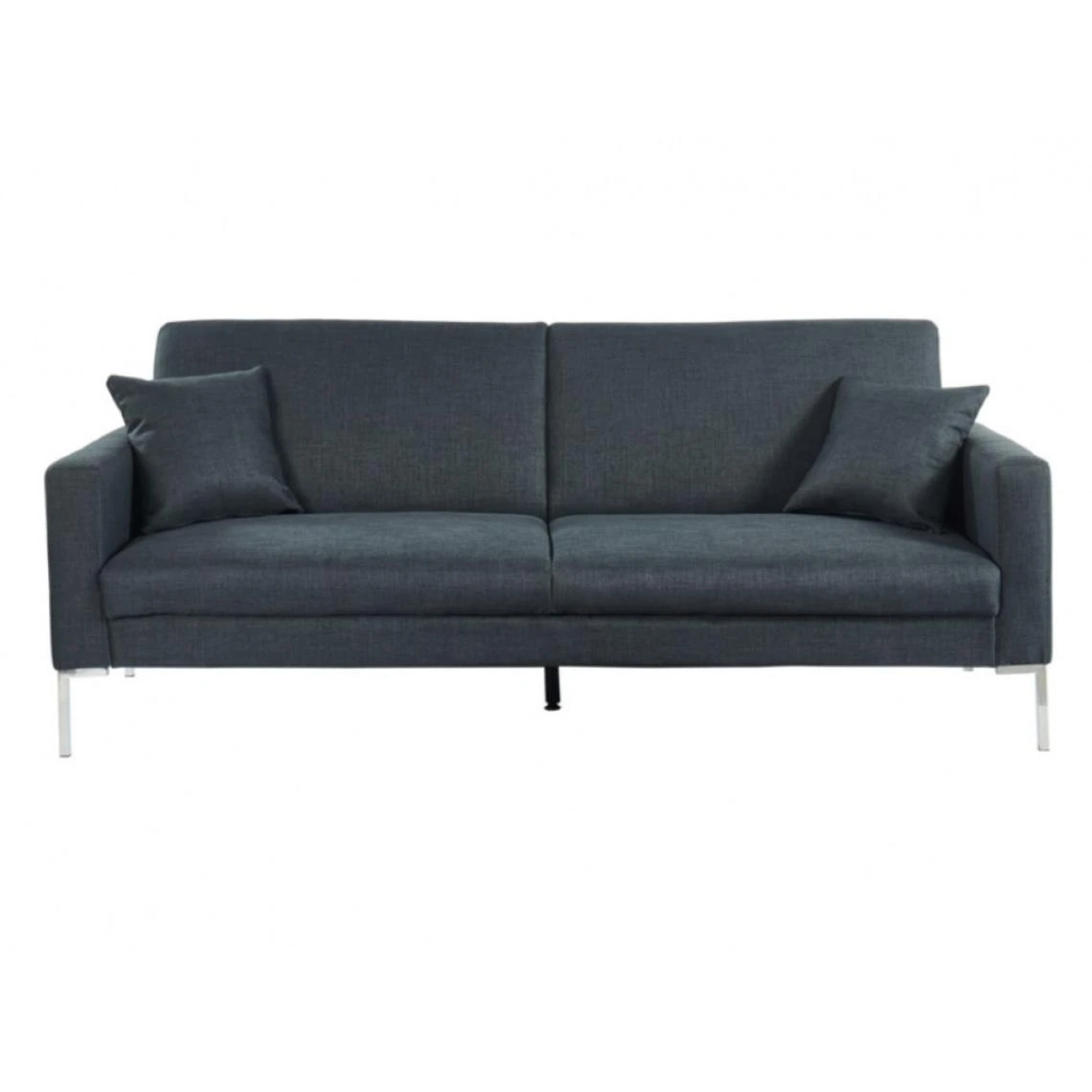 Vente-unique Canapé 3 Places Convertible En Tissu MUNIO - Anthracite 5 Vente-unique Canapé 3 Places Convertible En Tissu MUNIO - Anthracite – Image 5