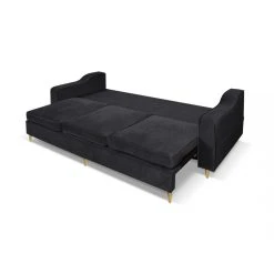 Vente-unique Canapé 3 Places Convertible En Velours SORENI - Gris Anthracite 6 Vente-unique Canapé 3 Places Convertible En Velours SORENI - Gris Anthracite -Magasin Joss & Main canape 3 places convertible en velours soreni gris anthracite 10327626 26688890 1140x1140