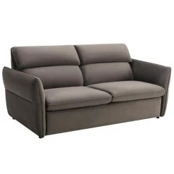 Vente-unique Canapé 3 Places Convertible En Velours Taupe IRVINE -Magasin Joss & Main canape 3 places convertible en velours taupe irvine 13846166 38393308 1140x1140