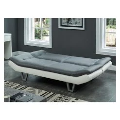Vente-unique Canapé Convertible Clic Clac En Tissu UDARA - Gris Et Blanc 9 Vente-unique Canapé Convertible Clic Clac En Tissu UDARA - Gris Et Blanc -Magasin Joss & Main canape 305739