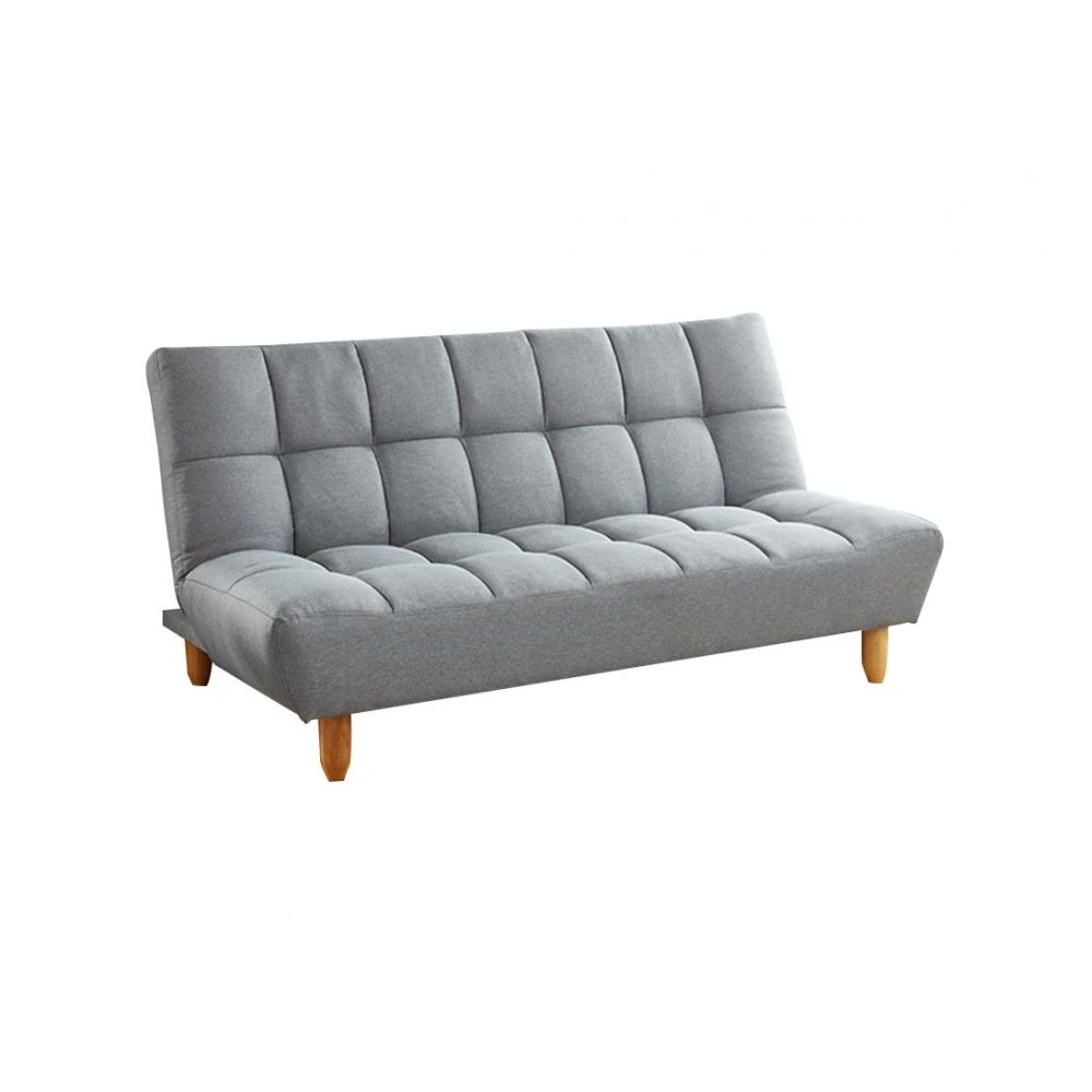 Vente-unique Canapé 3 Places Convertible Clic Clac En Tissu ESTEBAN - Gris 4 Vente-unique Canapé 3 Places Convertible Clic Clac En Tissu ESTEBAN - Gris – Image 4