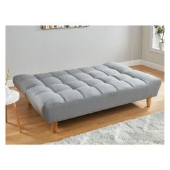 Vente-unique Canapé 3 Places Convertible Clic Clac En Tissu ESTEBAN - Gris 6 Vente-unique Canapé 3 Places Convertible Clic Clac En Tissu ESTEBAN - Gris -Magasin Joss & Main canape 307043