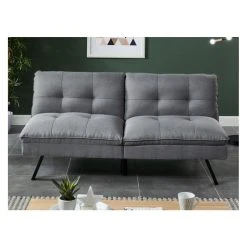 Vente-unique Canapé Convertible Clic-clac 3 Places PEGULA En Tissu - Gris -Magasin Joss & Main canape 346143