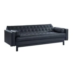 Vente-unique Canapé Convertible Clic-clac En Simili ELEANOR - Noir -Magasin Joss & Main canape 347353