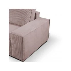 Vente-unique Canapé D'angle Convertible En Velours Côtelé Rose AMELIA - Angle Ga... -Magasin Joss & Main canape amelia 11959844 31710424 1140x1140