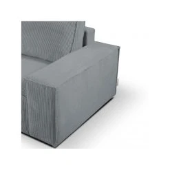 Vente-unique Canapé D'angle Convertible En Velours Côtelé Gris AMELIA - Angle Ga... -Magasin Joss & Main canape amelia 11959892 31710656 1140x1140