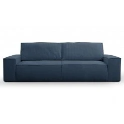 Vente-unique Canapé 3 Places Convertible En Velours Côtelé Bleu Marine AMELIA -Magasin Joss & Main canape amelia 12558490 33602152 1140x1140