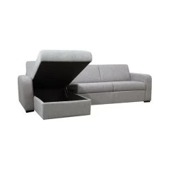 Vente-unique Canapé D'angle Gauche Convertible Express En Tissu Gris BEVIS -Magasin Joss & Main canape bevis 12150918 32275632 1140x1140
