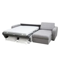 Vente-unique Canapé D'angle Droit Convertible Express En Tissu Gris BEVIS -Magasin Joss & Main canape bevis 12150922 32275652 1140x1140