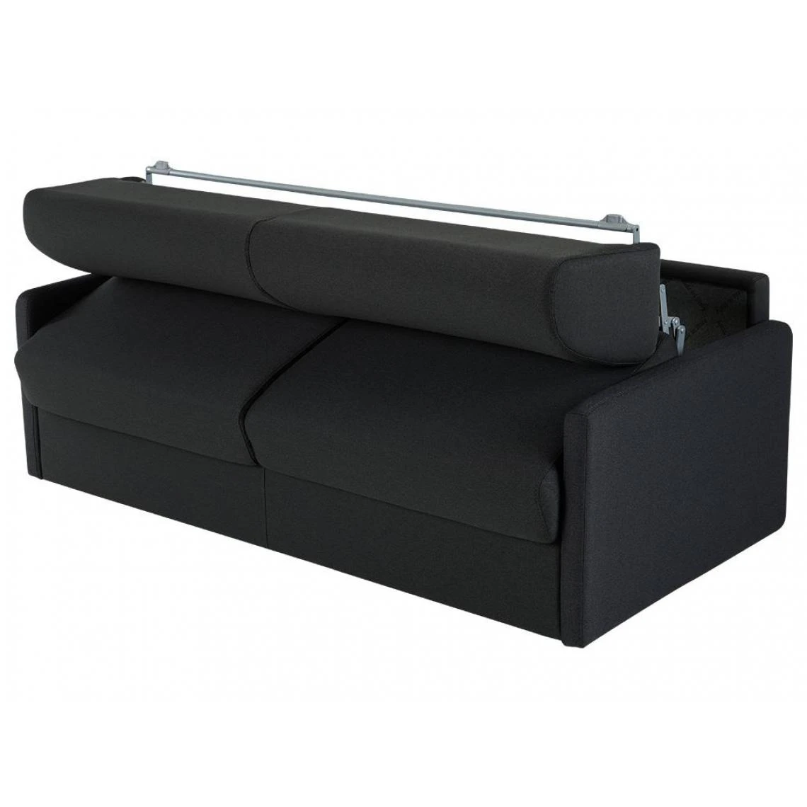 Vente-unique Canapé 3 Places Convertible Express En Tissu CALIFE - Gris - Couchag... 5 Vente-unique Canapé 3 Places Convertible Express En Tissu CALIFE - Gris - Couchag... – Image 5