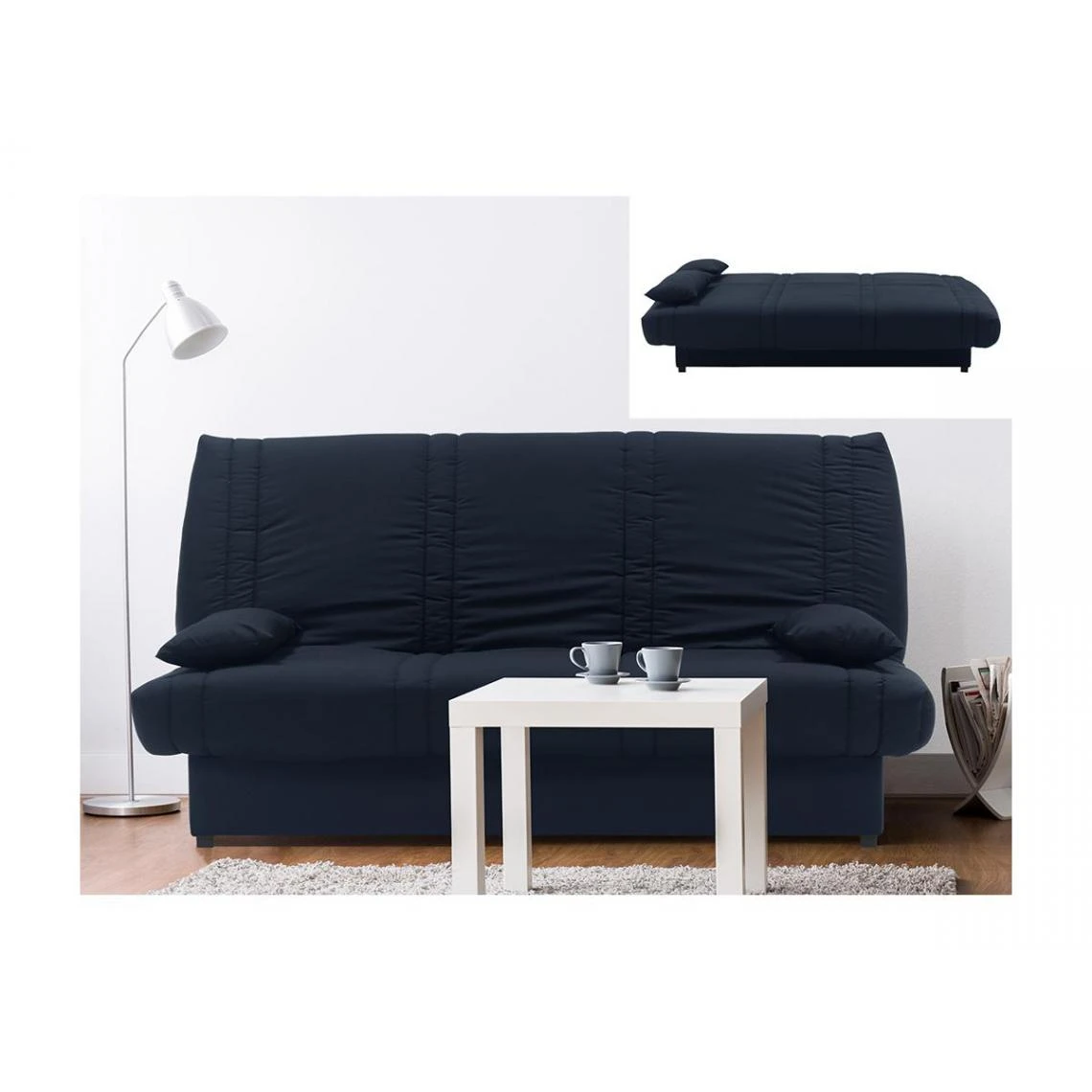 Vente-unique Canapé Convertible Clic-clac 100% Coton Avec Coffre De Rangement FARW... 5 Vente-unique Canapé Convertible Clic-clac 100% Coton Avec Coffre De Rangement FARW... – Image 5