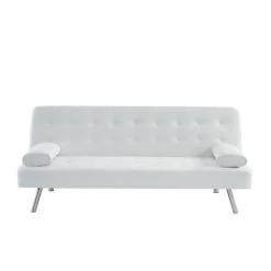 Vente-unique Canapé Convertible Clic-clac En Simili MICHELLE II - Blanc -Magasin Joss & Main canape clic clac en simili michelle ii blanc 9173585 23951965 1140x1140