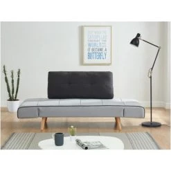 Vente-unique Canapé Convertible Clic-clac En Tissu EBATY II - Gris Clair Et Anthra... -Magasin Joss & Main canape clic clac en tissu ebaty ii gris clair et anthracite 8242533 21010311 1140x1140