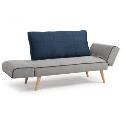 Vente-unique Canapé Convertible Clic-clac En Tissu EBATY II - Gris Et Bleu -Magasin Joss & Main canape clic clac en tissu ebaty ii gris et bleu 8242439 21009957 1140x1140