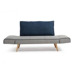 Vente-unique Canapé Convertible Clic-clac En Tissu EBATY II - Gris Et Bleu -Magasin Joss & Main canape clic clac en tissu ebaty ii gris et bleu 8242439 21009959 1140x1140