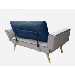 Vente-unique Canapé Convertible Clic-clac En Tissu EBATY II - Gris Et Bleu -Magasin Joss & Main canape clic clac en tissu ebaty ii gris et bleu 8242439 21009961 1140x1140