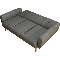 Habitat Et Jardin Canapé Clic-clac Ariana - 212.5 X 84 X 81 Cm - 3 Places - Gris Clai...