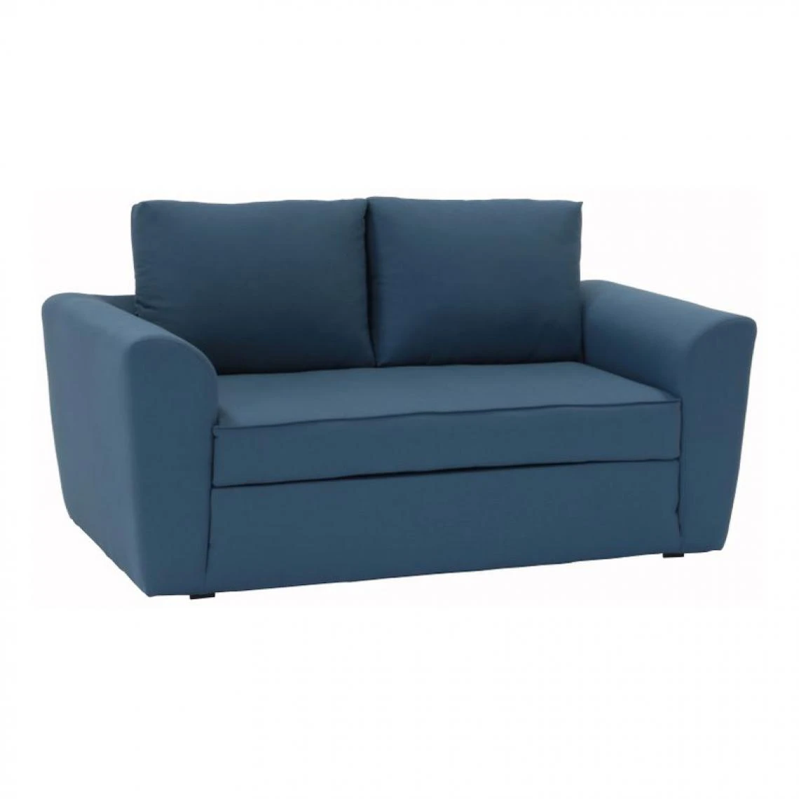 BUT Canapé Convertible 2 Places TWILL Tissu Bleu Tonnerre 1 BUT Canapé Convertible 2 Places TWILL Tissu Bleu Tonnerre