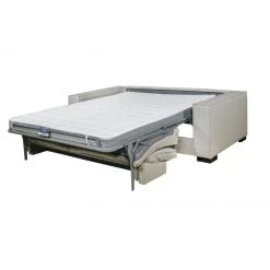 DUNLOPILLO Canapé 3 Places Convertible Express En Tissu Beige - Couchage 140 Cm ... -Magasin Joss & Main canape convertible dolores 12655030 34015100 1140x1140