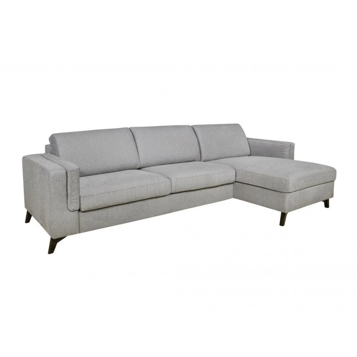 DUNLOPILLO Canapé D'angle Droit Convertible Express En Tissu Gris - Couchage 140... 4 DUNLOPILLO Canapé D'angle Droit Convertible Express En Tissu Gris - Couchage 140... – Image 4