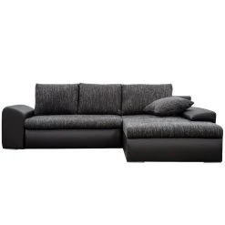 Vente-unique Canapé D'angle Réversible Et Convertible En Tissu Et Simili Gris Chi... -Magasin Joss & Main canape convertible mississippi ii 13593950 37332876 1140x1140