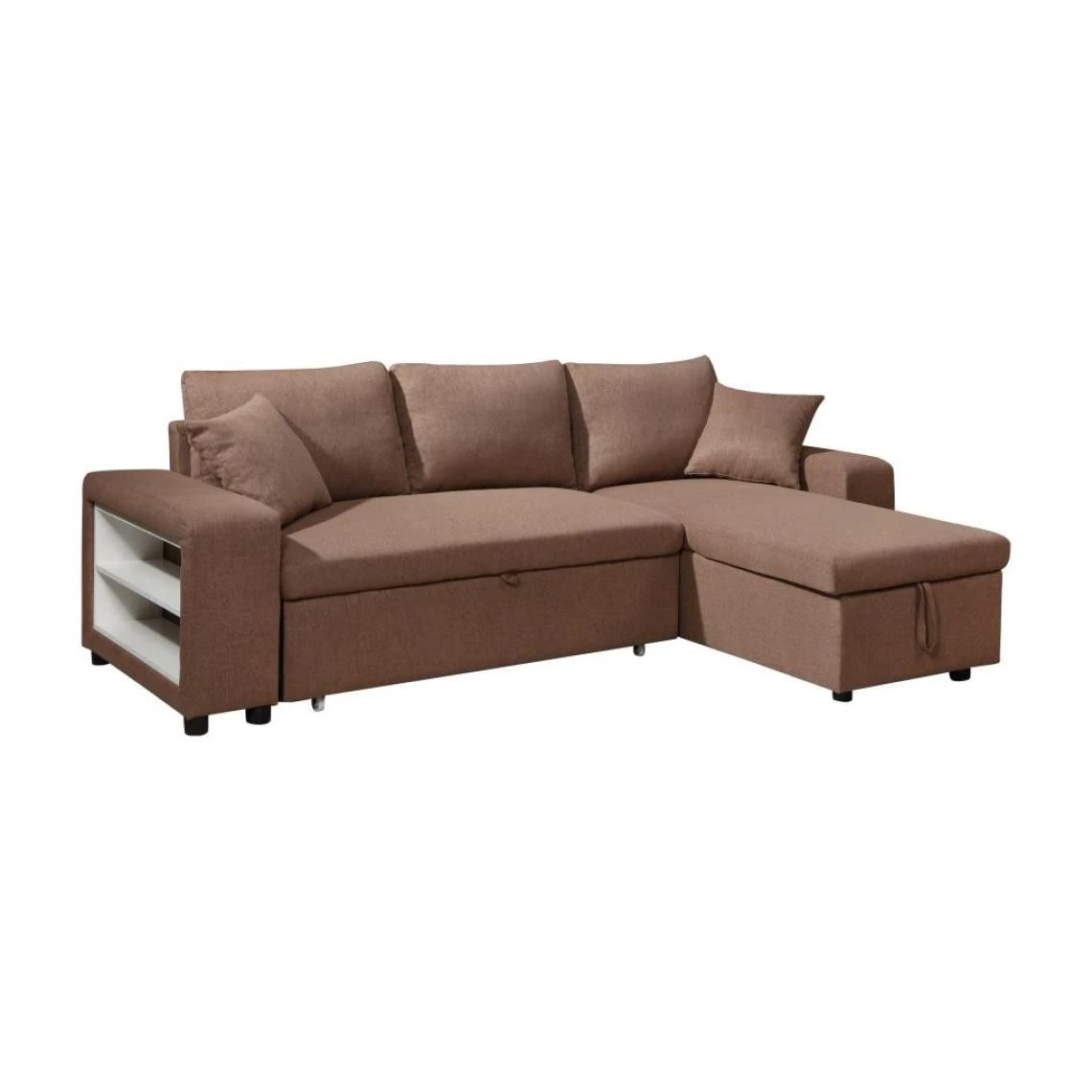 Vente-unique Canapé D'angle Convertible Et Réversible En Tissu Avec Coffre De Ran... 3 Vente-unique Canapé D'angle Convertible Et Réversible En Tissu Avec Coffre De Ran... – Image 3