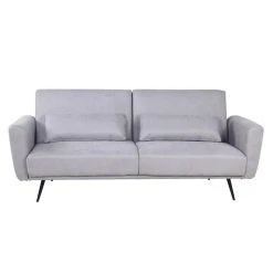 Vente-unique Canapé 3 Places Convertible Clic-clac En Tissu Gris Clair TOVONY -Magasin Joss & Main canape convertible tovony 13608176 37402694 1140x1140