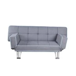 Vente-unique Canapé 3 Places Convertible Clic-clac En Tissu Gris ZUANA -Magasin Joss & Main canape convertible zuana 13608180 37402714 1140x1140