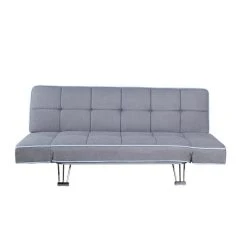 Vente-unique Canapé 3 Places Convertible Clic-clac En Tissu Gris ZUANA -Magasin Joss & Main canape convertible zuana 13608180 37402718 1140x1140