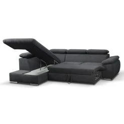 Vente-unique Canapé D'angle Convertible En Tissu Avec Coffre De Rangement FABIEN -... -Magasin Joss & Main canape dangle convertible en tissu avec coffre de rangement fabien anthracite angle gauche 8239285 20997285 1140x1140
