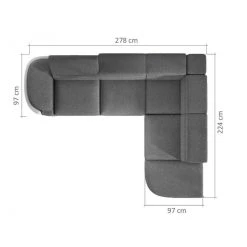 Vente-unique Canapé D'angle Convertible En Tissu Et Simili MYSEN - Gris Et Anthrac... -Magasin Joss & Main canape dangle convertible en tissu et simili mysen gris et anthracite angle gauche 8239603 20998755 1140x1140