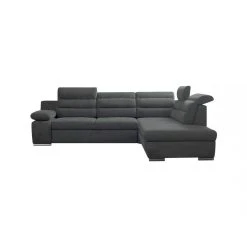 Vente-unique Canapé D'angle Convertible En Tissu PYLOS - Anthracite - Angle Droit -Magasin Joss & Main canape dangle convertible en tissu pylos anthracite angle droit 10327652 26689008 1140x1140