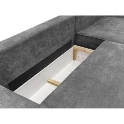 Vente-unique Canapé D'angle Droit Convertible En Tissu Gris AXELLE 9 Vente-unique Canapé D'angle Droit Convertible En Tissu Gris AXELLE -Magasin Joss & Main canape dangle droit convertible en tissu gris axelle 14082986 39127048 1140x1140