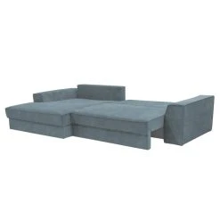 Vente-unique Canapé D'angle Gauche Convertible En Tissu Bleu AXELLE 7 Vente-unique Canapé D'angle Gauche Convertible En Tissu Bleu AXELLE -Magasin Joss & Main canape dangle gauche convertible en tissu bleu axelle 14082988 39127054 1140x1140