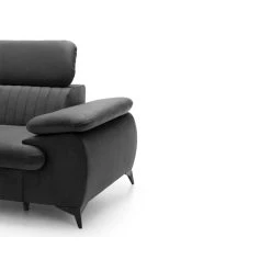 Vente-unique Canapé D'angle Gauche Convertible En Velours Gris Anthracite SAMARA 8 Vente-unique Canapé D'angle Gauche Convertible En Velours Gris Anthracite SAMARA -Magasin Joss & Main canape dangle gauche convertible en velours gris anthracite samara 14121906 39362492 1140x1140