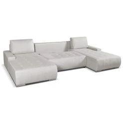 Vente-unique Canapé D'angle Panoramique Convertible En Tissu Beige LEANZA -Magasin Joss & Main canape dangle panoramique convertible en tissu beige leanza 14070024 39073256 1140x1140