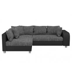Vente-unique Canapé D'angle Convertible Tissu Et Simili KUOPIO - Gris Et Noir - An... -Magasin Joss & Main canape kuopio 10504578 27219322 1140x1140
