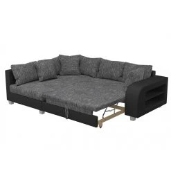 Vente-unique Canapé D'angle Convertible Tissu Et Simili KUOPIO - Gris Et Noir - An... -Magasin Joss & Main canape kuopio 10504578 27219324 1140x1140