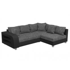 Vente-unique Canapé D'angle Convertible Tissu Et Simili KUOPIO - Gris Et Noir - An... -Magasin Joss & Main canape kuopio 10504634 27219570 1140x1140